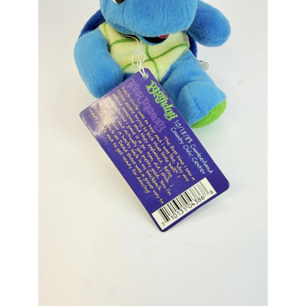 Grateful Dead Liquid Blue Bean Bear Terrapin Turtle Plush Lazy Lightning READ